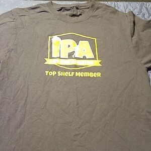 IPA runner gray tshirt size medium